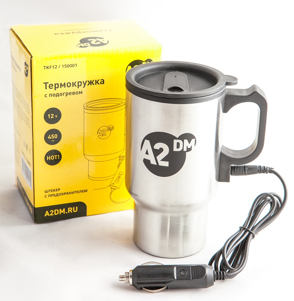 Термокружка с подогревом A2DM от прикуривателя 12В - изображение товара
